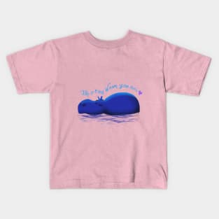 take it easy hippo Kids T-Shirt